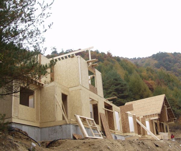 퇴촌 목조주택 공사