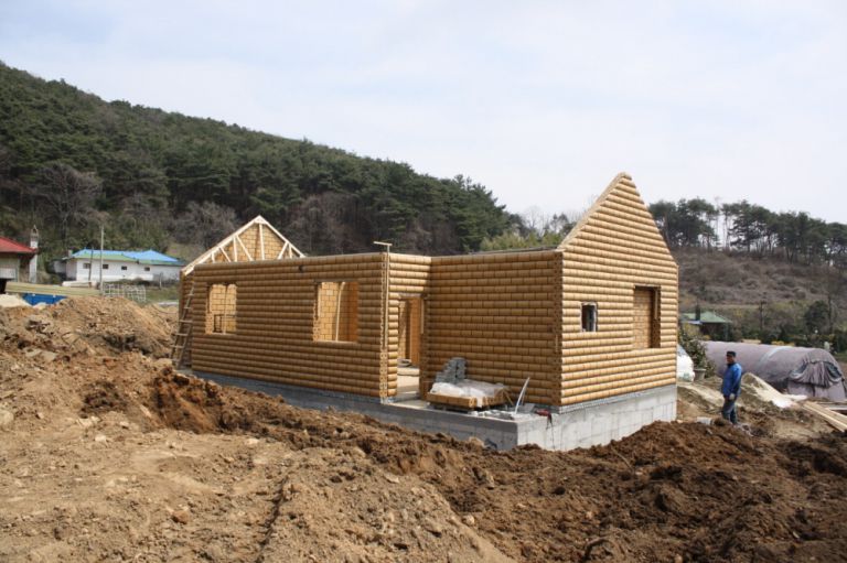 황토주택 공사현장2