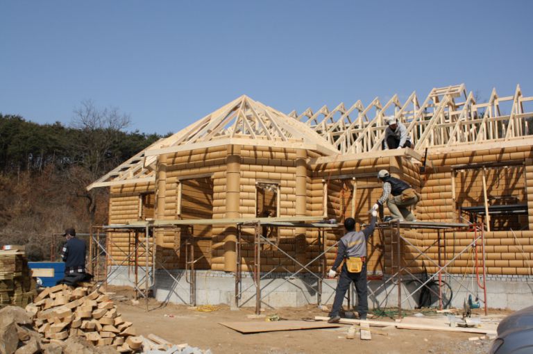 황토주택 공사현장3