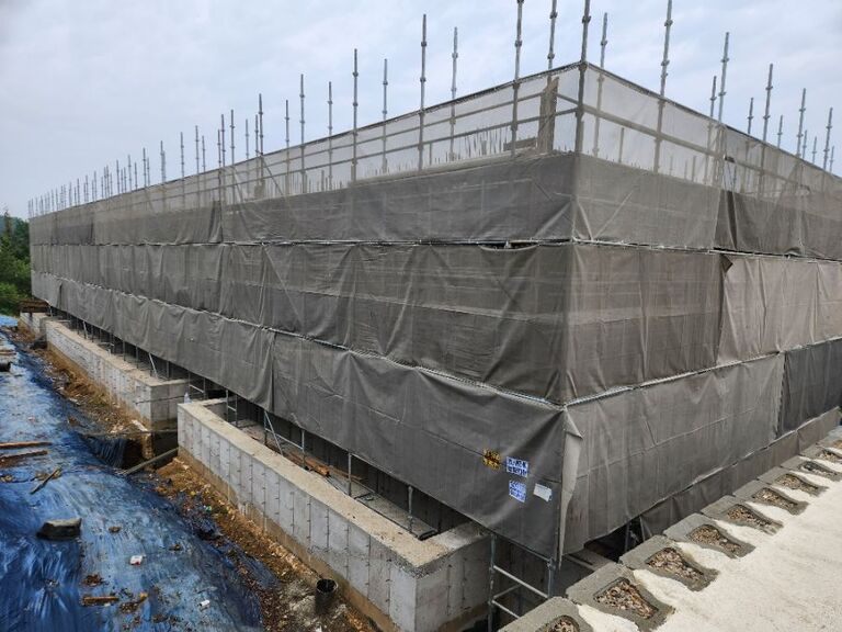 용인다세대주택골조공사