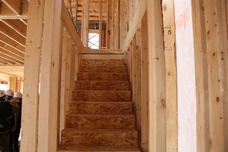 4층 목구조 시공현장 내부2