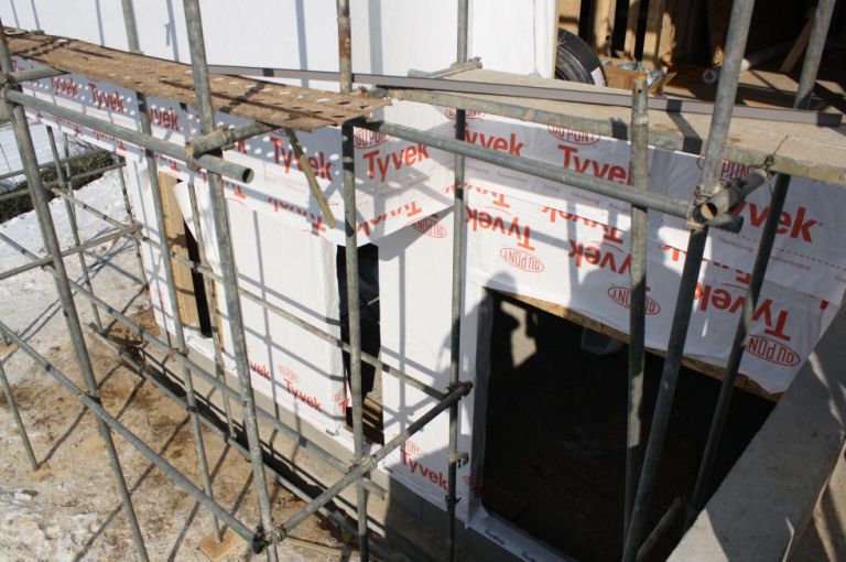 4층 목구조 시공현장 내외부