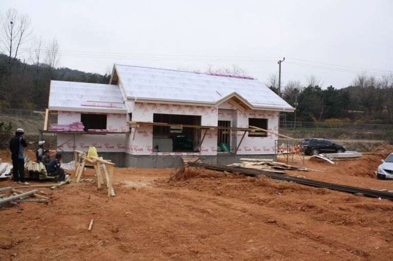 일산 목조주택 공사현장2