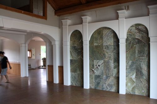 황토 대리석 공사